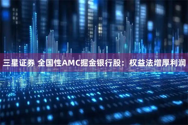 三星证券 全国性AMC掘金银行股：权益法增厚利润