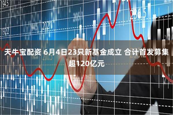 天牛宝配资 6月4日23只新基金成立 合计首发募集超120亿元
