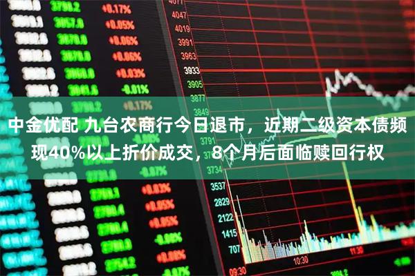 中金优配 九台农商行今日退市，近期二级资本债频现40%以上折价成交，8个月后面临赎回行权
